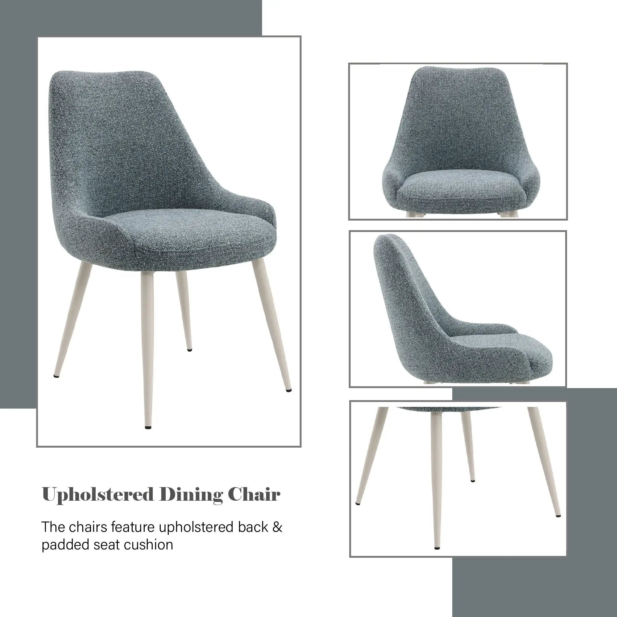 Table Side Chair - Light Blue by HouseOfZazla