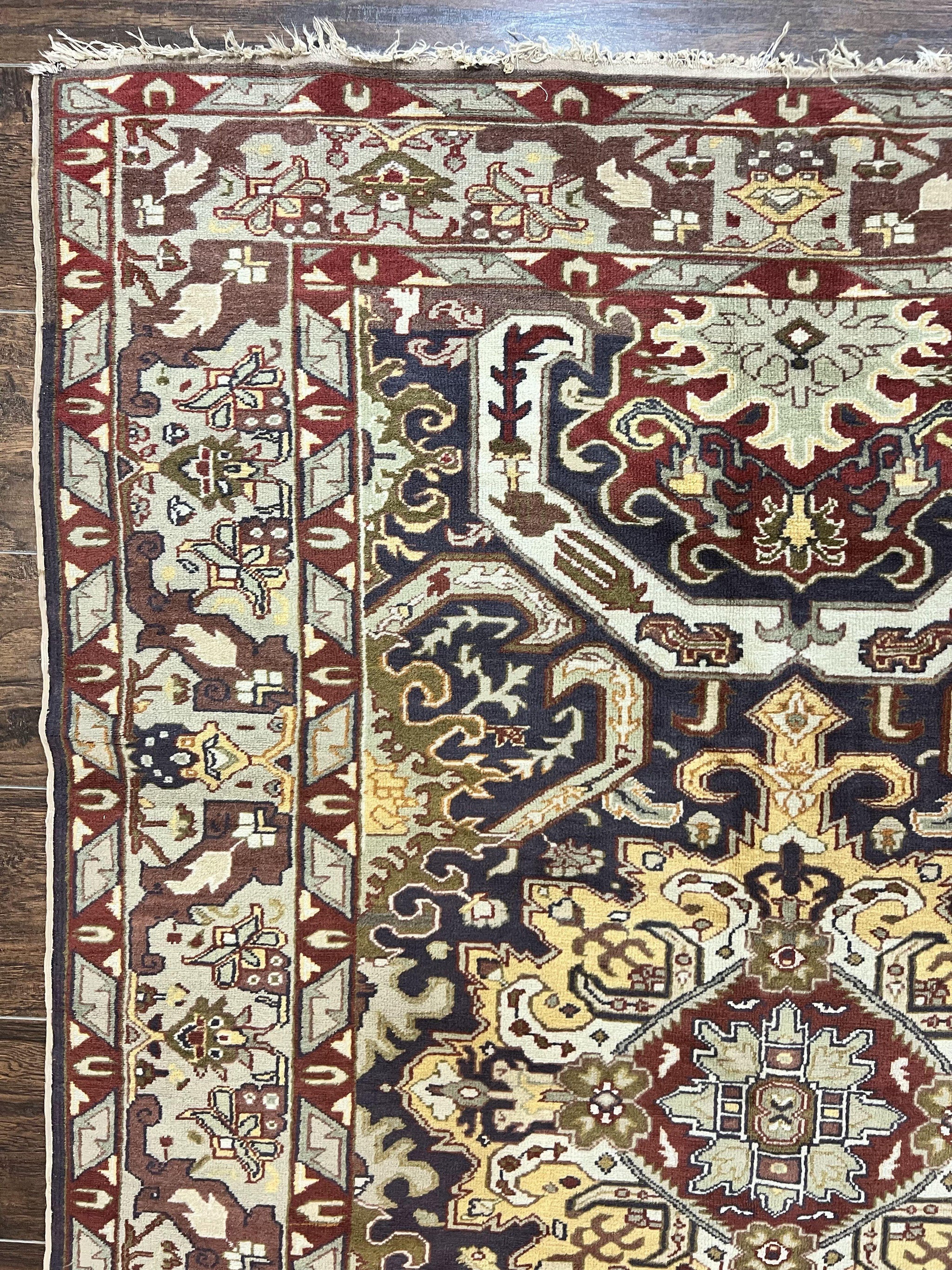 Antique Caucasian Rug, Kuba Seychour Rug, Handmade Wool Oriental Carpet, Azerbaijan Rug by Jewel Rugs