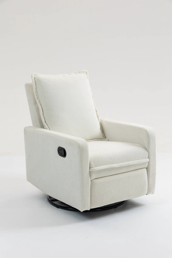 Short Plush Manual Button Armchair Sofa
