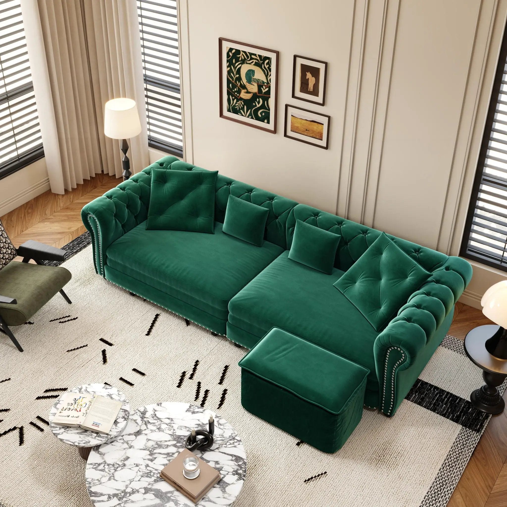 3 In 1 Pull Out Sofa Bed With Movable Ottoman by HouseOfZazla
