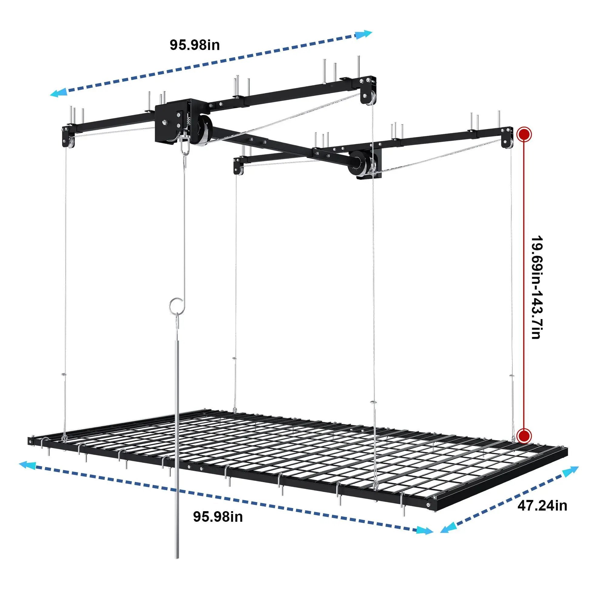 Overhead Garage Storage Rack by HouseOfZazla