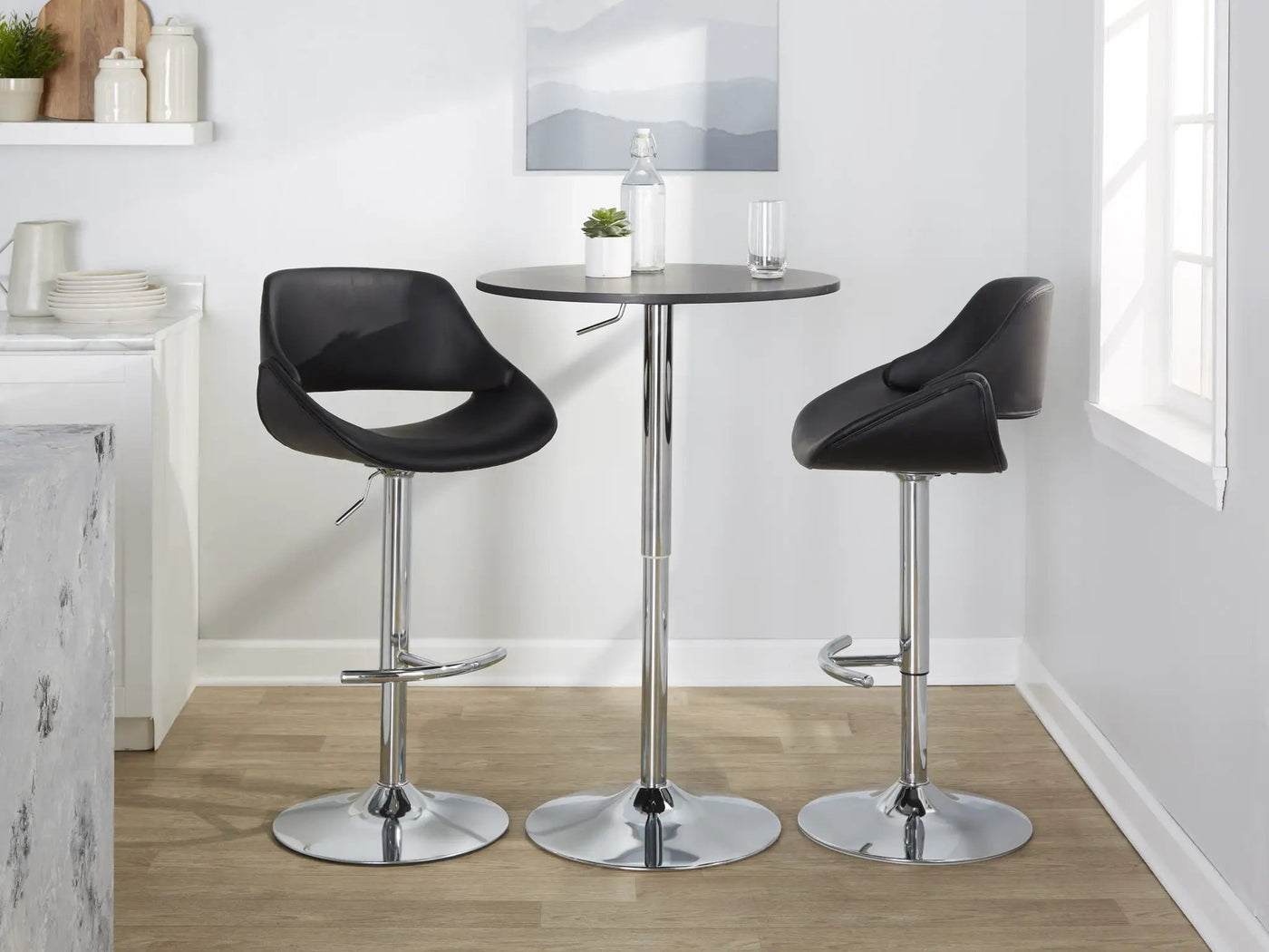 Elia - Contemporary Adjustable Bar Table by HouseOfZazla