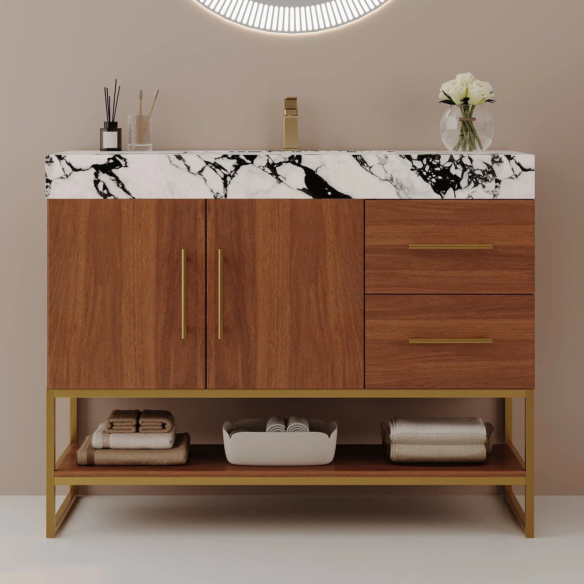 36" Modern Free-Standing Bathroom Vanity by HouseOfZazla