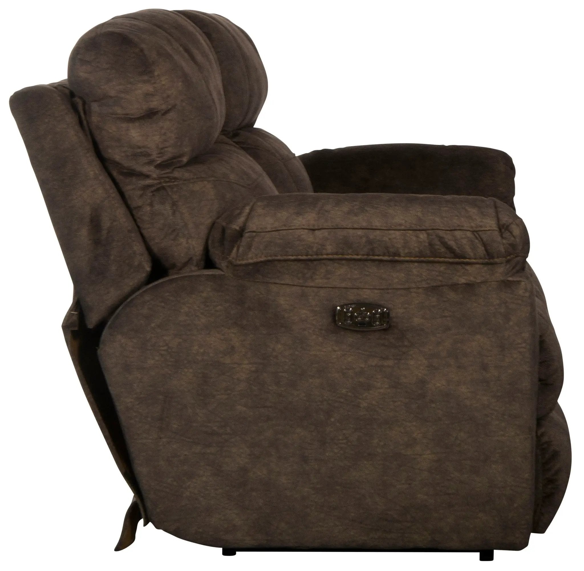 Sedona - Power Hdrst With Lumbar Lay Flat Reclining Console Loveseat With Storage & Cupholders by Unique Piece Furniture