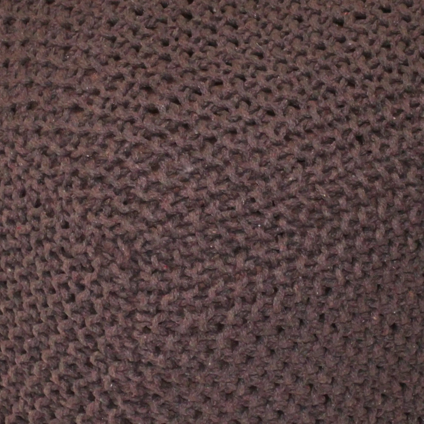 Semi Rounded Pouf, Cable Knitted, Perfect Seating by HouseOfZazla