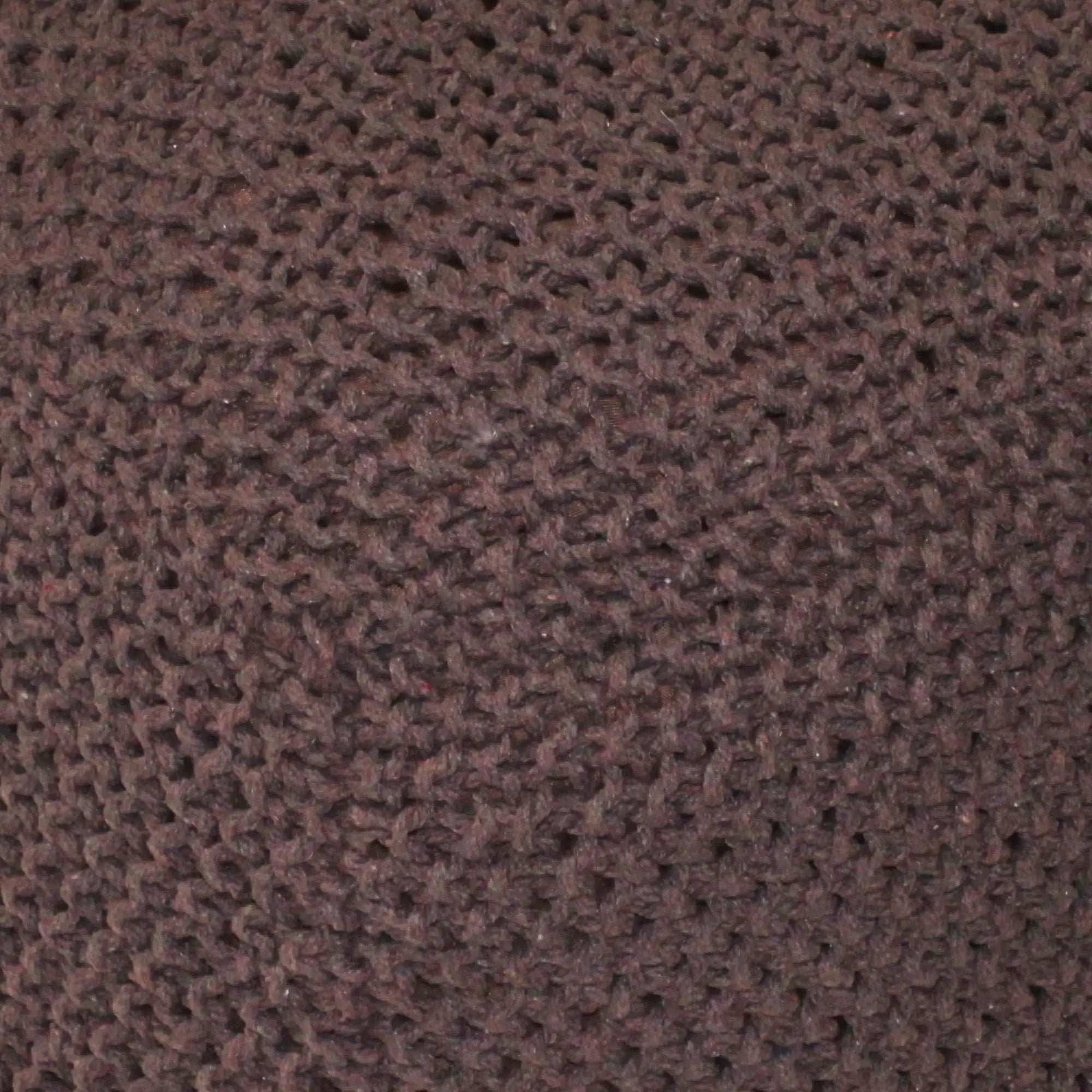 Semi Rounded Pouf, Cable Knitted, Perfect Seating by HouseOfZazla