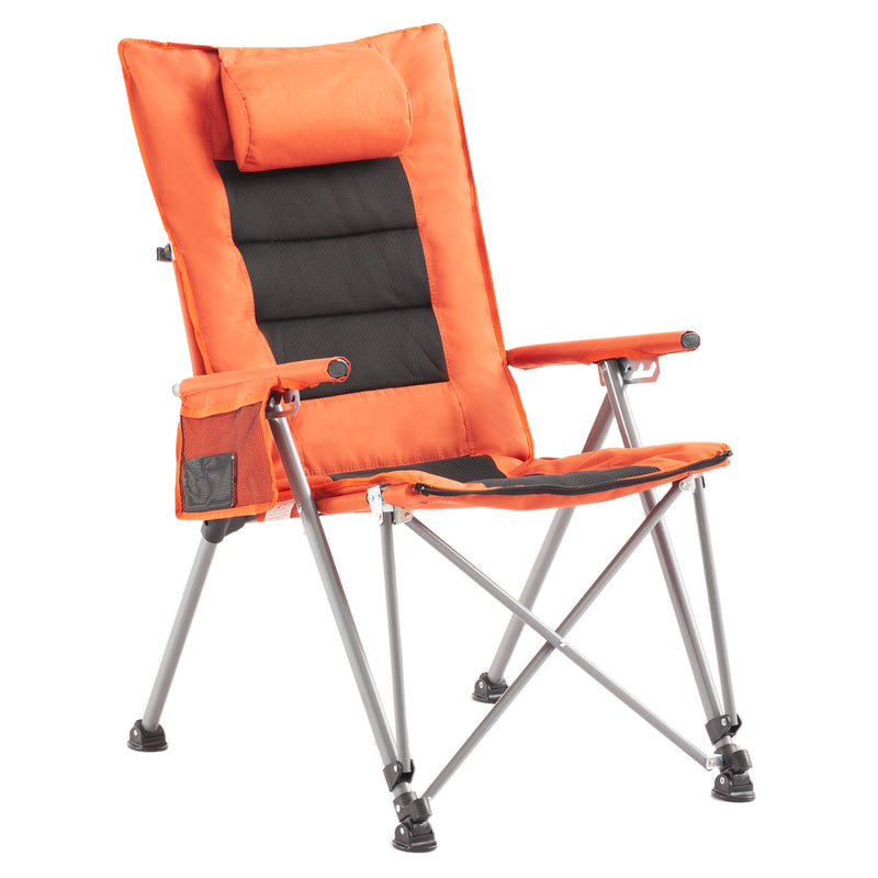 5-Position Adjustable Folding Camping Chair with Footrest by HouseOfZazla