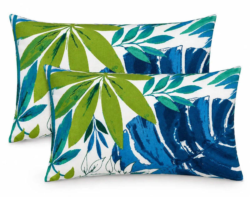4 Pack Outdoor Lumbar Pillow with Inserts by HouseOfZazla