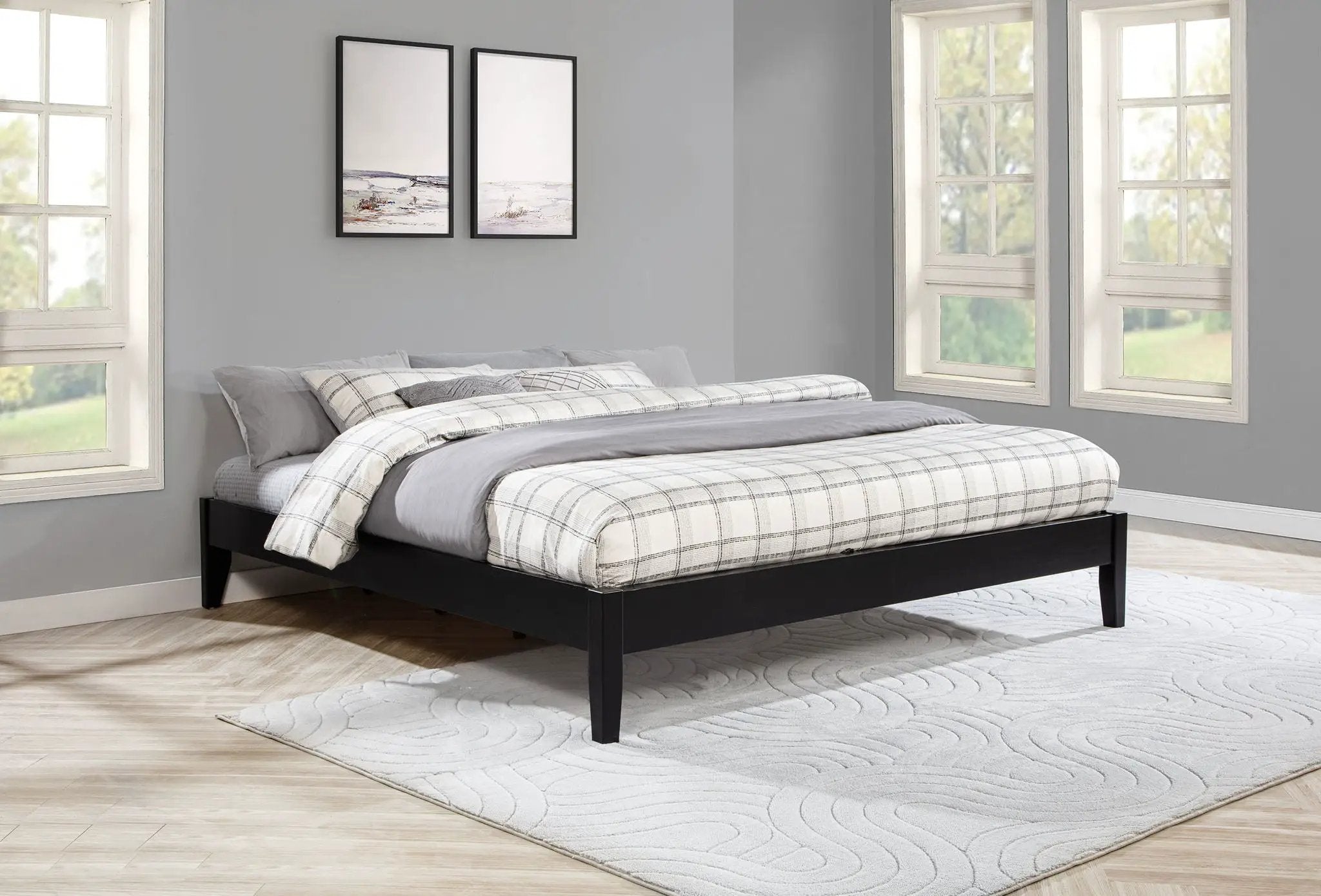 Hounslow California King Universal Platform Bed Black by Unique Piece Furniture