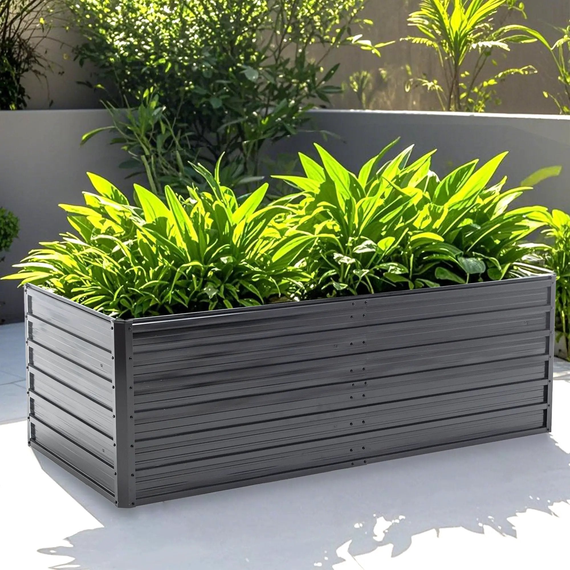 6x3x2 FT Metal Raised Garden Bed for Outdoor Gardening by HouseOfZazla