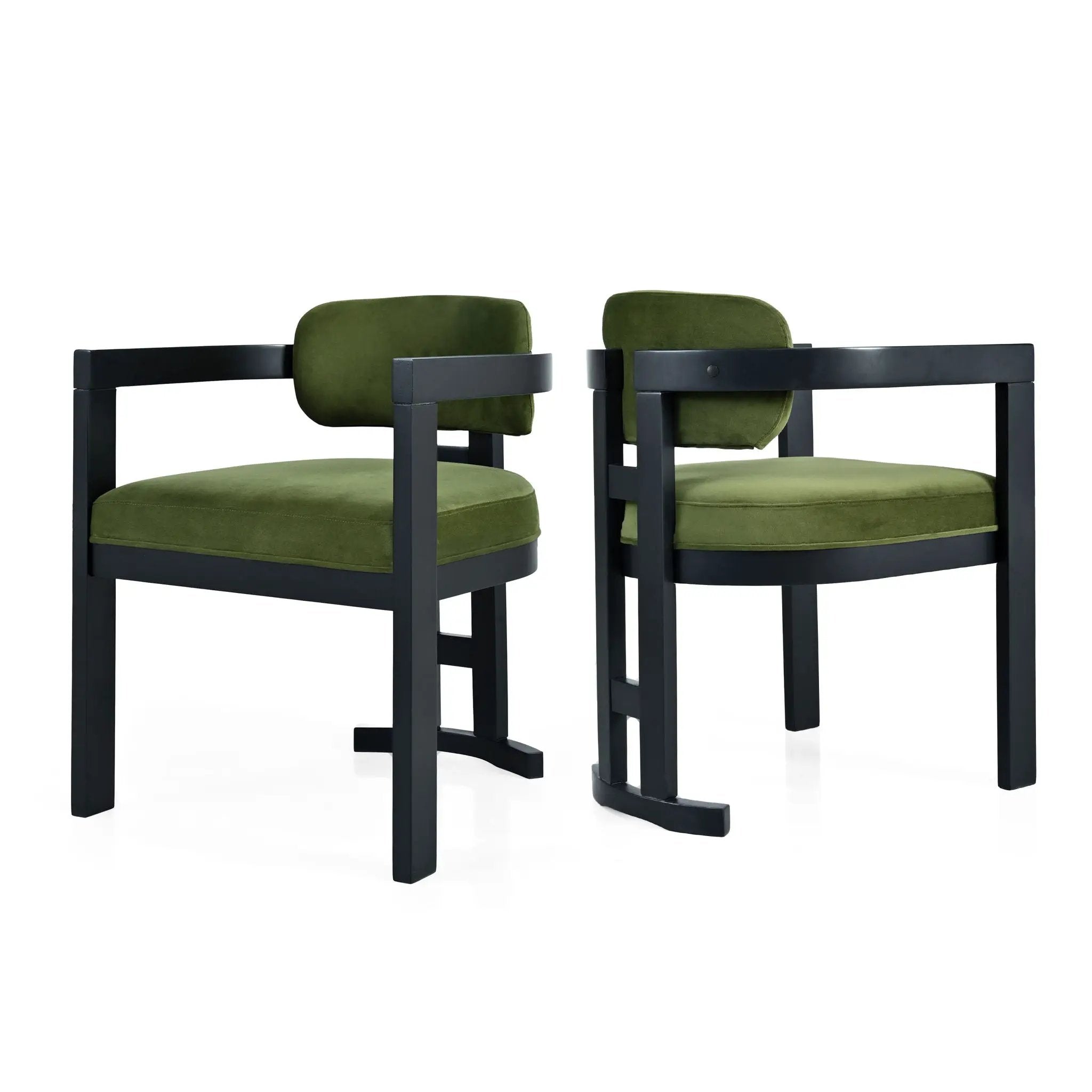 Stylish Indoor Upholstered Wood Dining Chair Set of 2 by HouseOfZazla