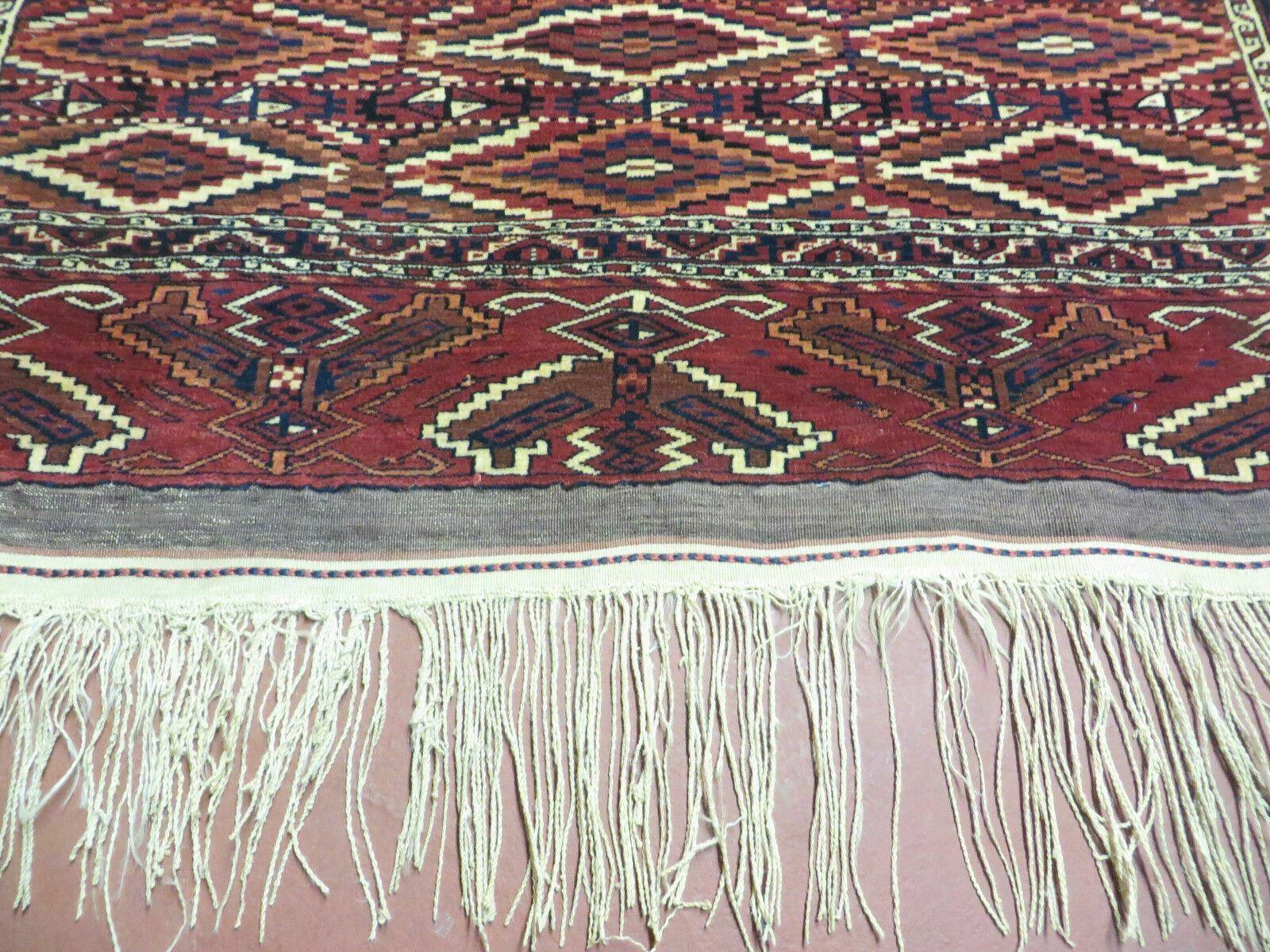 4' X 8' Antique Handmade Russian Bokhara Turkoman Yamud Wool Rug Carpet Nice by Jewel Rugs