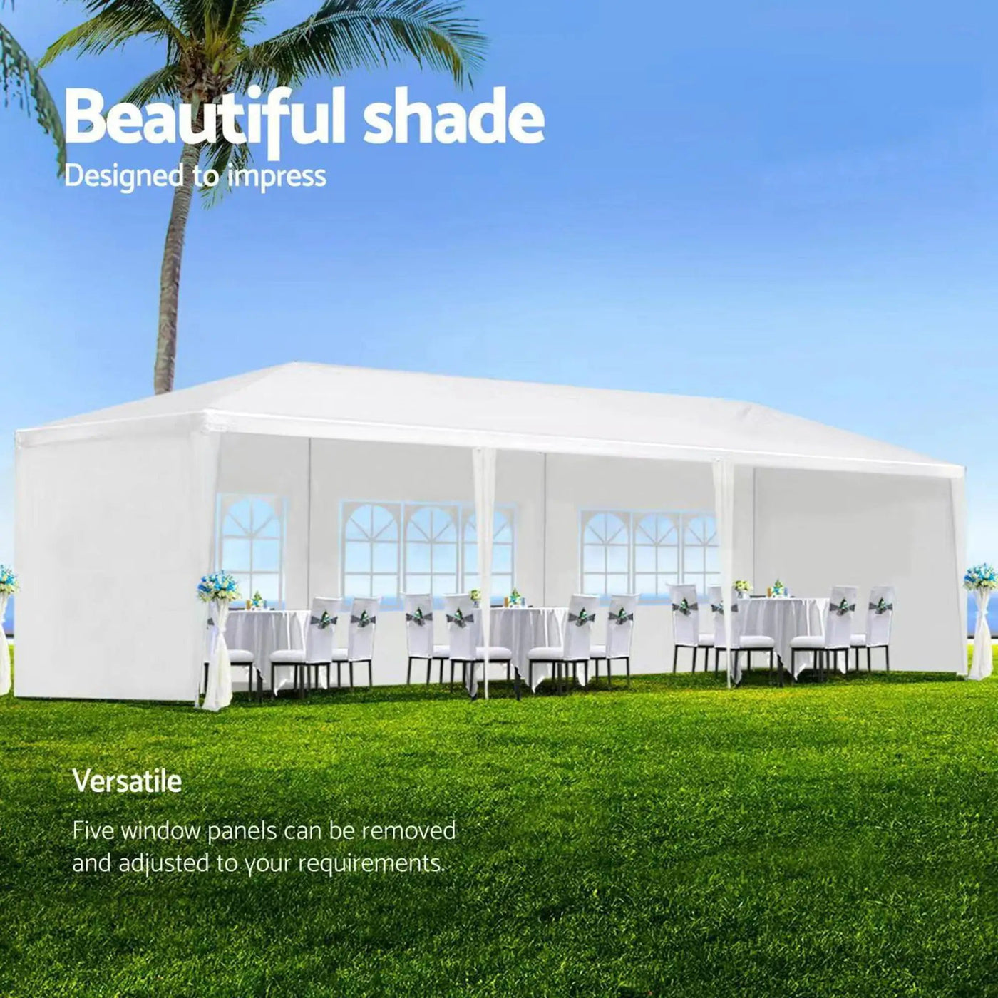 10X30' Wedding Party Canopy Tent Outdoor Gazebo With Removable Sidewalls by Unique Piece Furniture