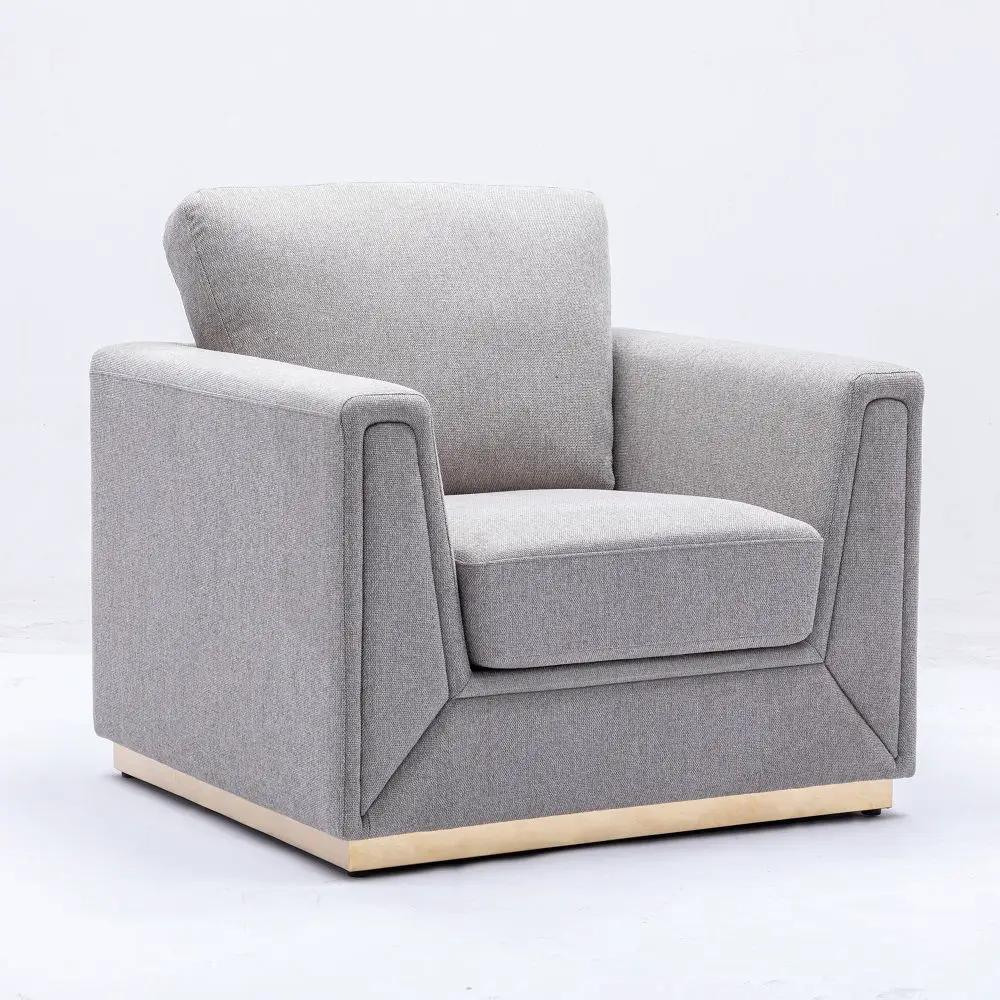 Valin - Chair - Gray Linen by Unique Piece Furniture