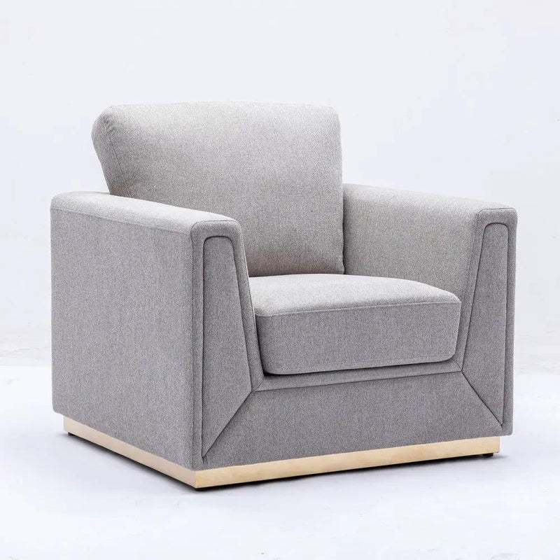 Valin - Chair - Gray Linen by Unique Piece Furniture