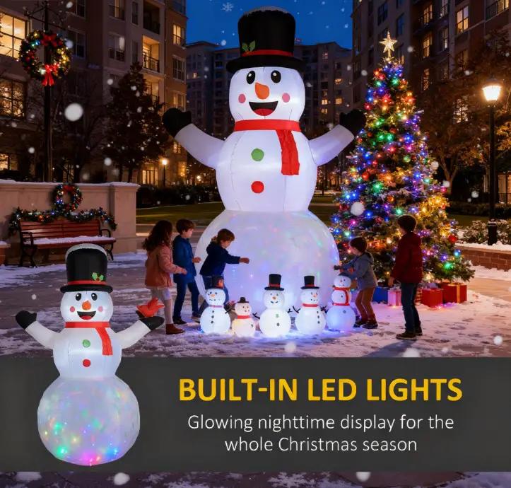 Giant Inflatable Christmas Snowman by HouseOfZazla
