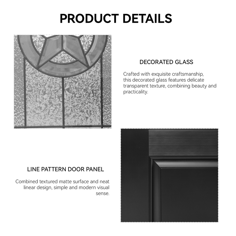 36"x80" Fiberglass Front Door by HouseOfZazla