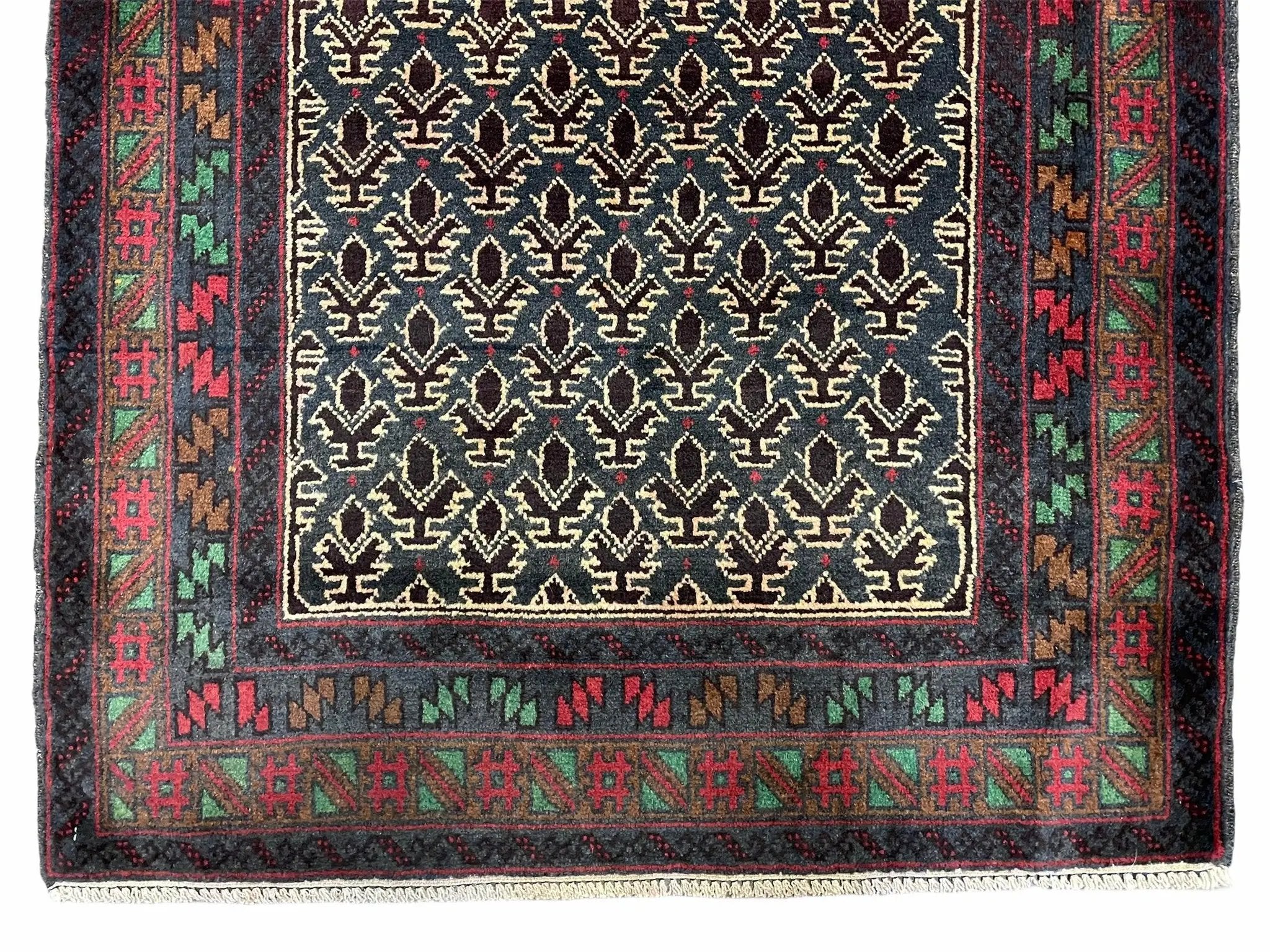 3x5 New Vintage Handmade Wool Rug Tribal Balouch Turkoman Prayer Rug Veggie Dyes by Jewel Rugs