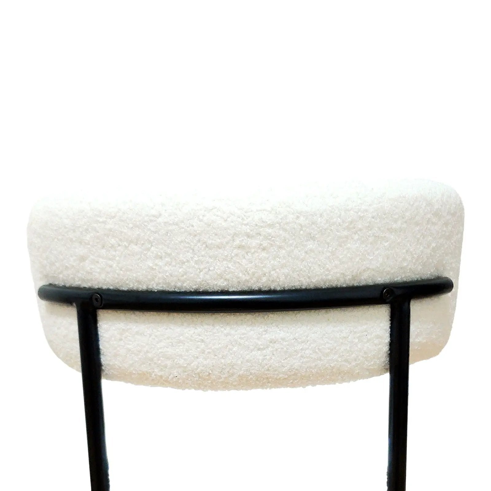 Mid-Century Modern Dining Chair With Curved Backrest