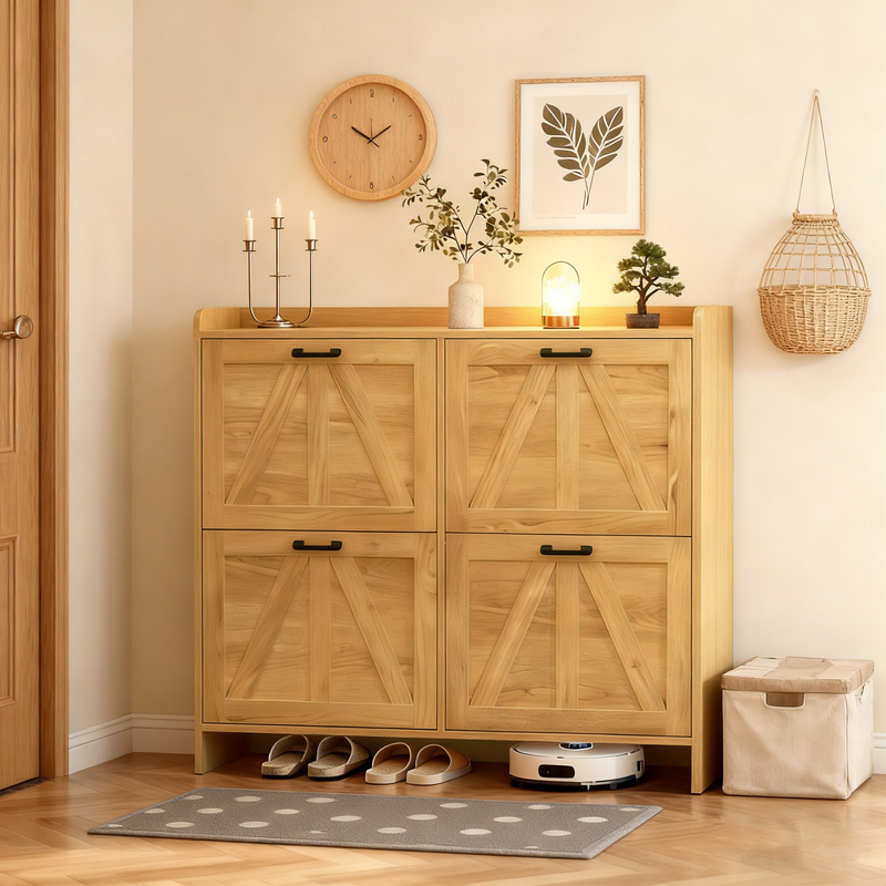 Farmhouse Style Shoe Cabinet by HouseOfZazla