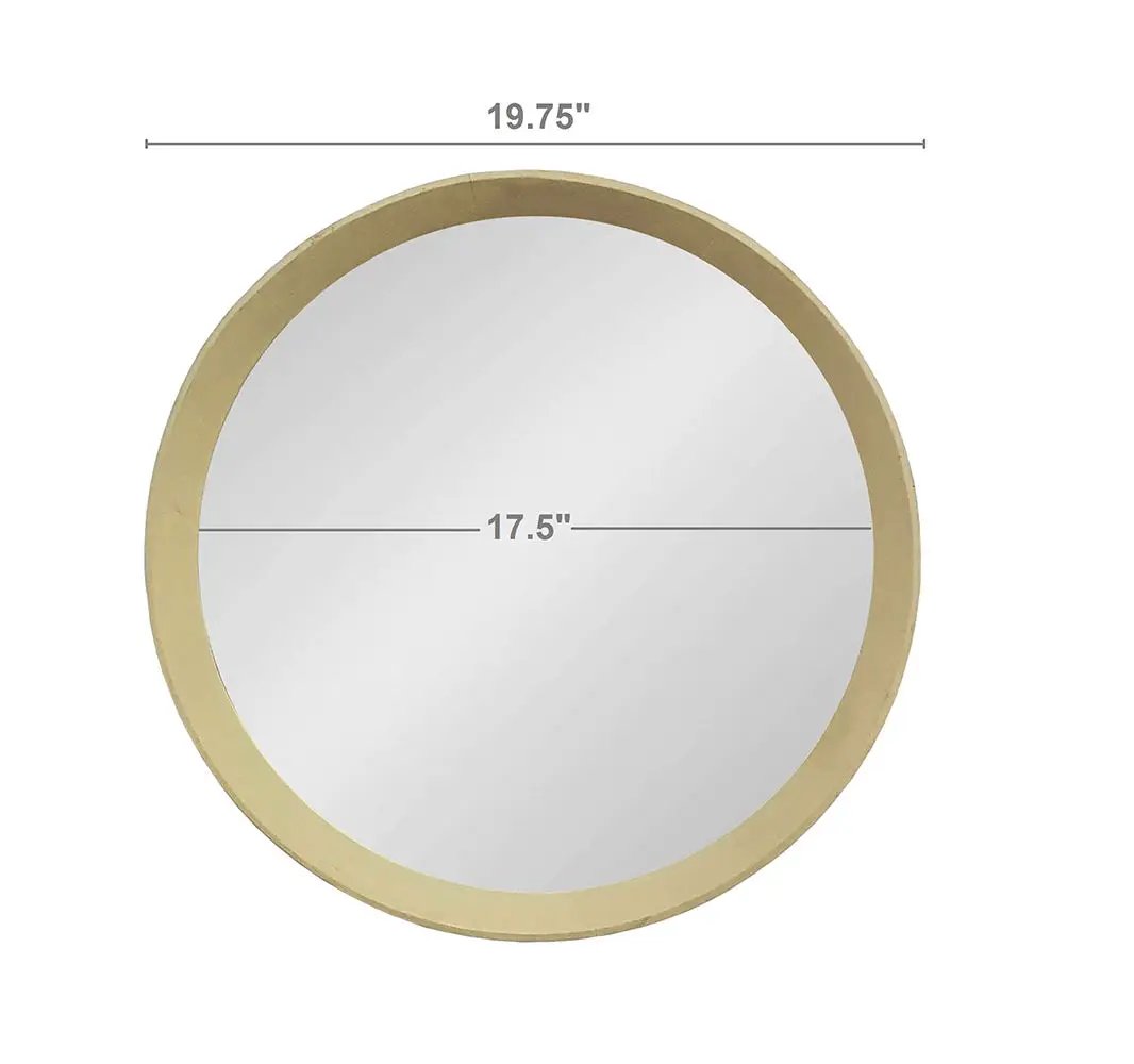 Transitional Decor Style Wall Mirror Decor With Frame For Bathroom by Unique Piece Furniture
