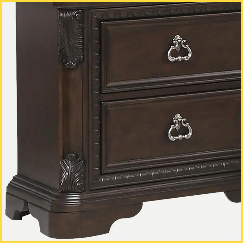 Traditional 5 Drawer Chest - Mahogany by Unique Piece Furniture