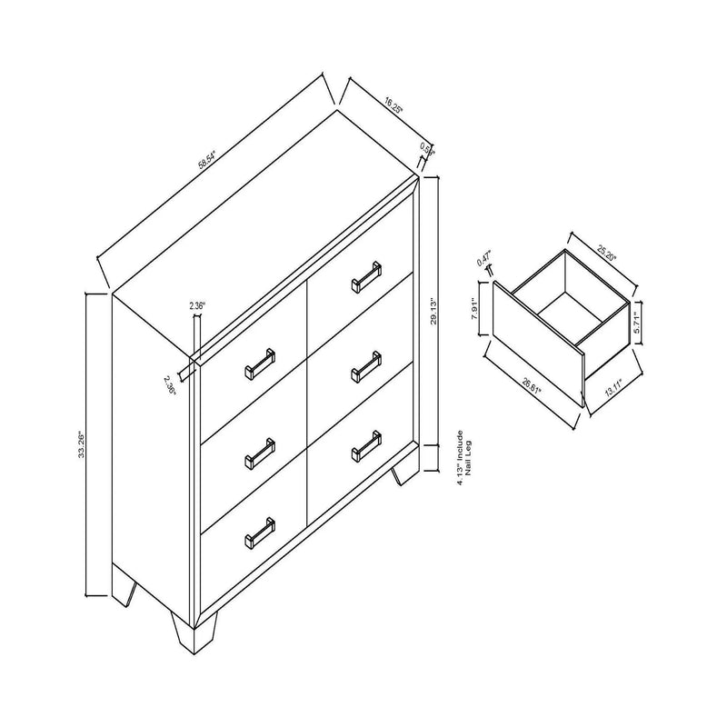 Omoda - Dresser - White by Unique Piece Furniture