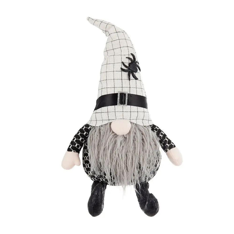 Sitting Gnome With Hat Spider, For Halloween Decor by HouseOfZazla