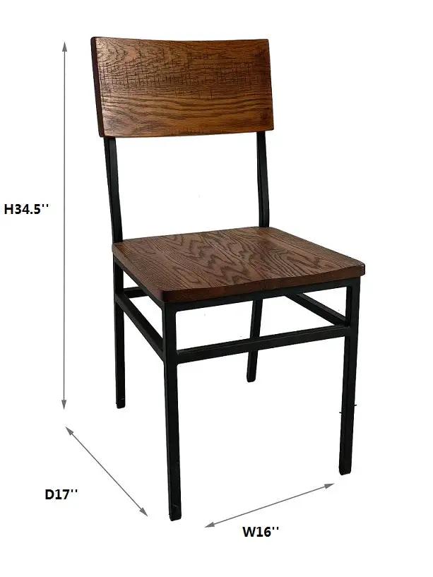 Set of 2 Assembled Commercial-Grade Farmhouse Style Dining Chairs by HouseOfZazla