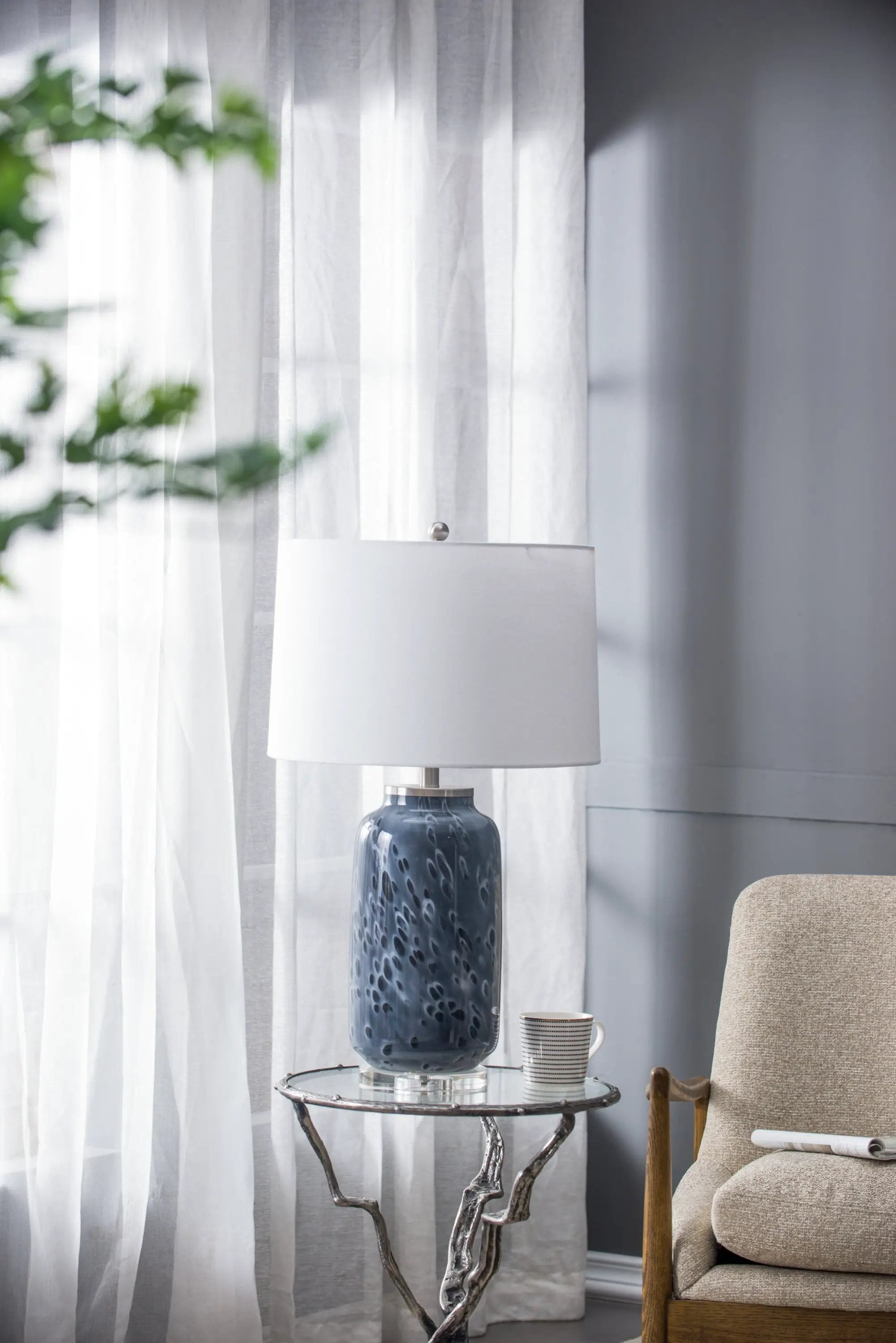 Ellis Glass Table Lamp by HouseOfZazla