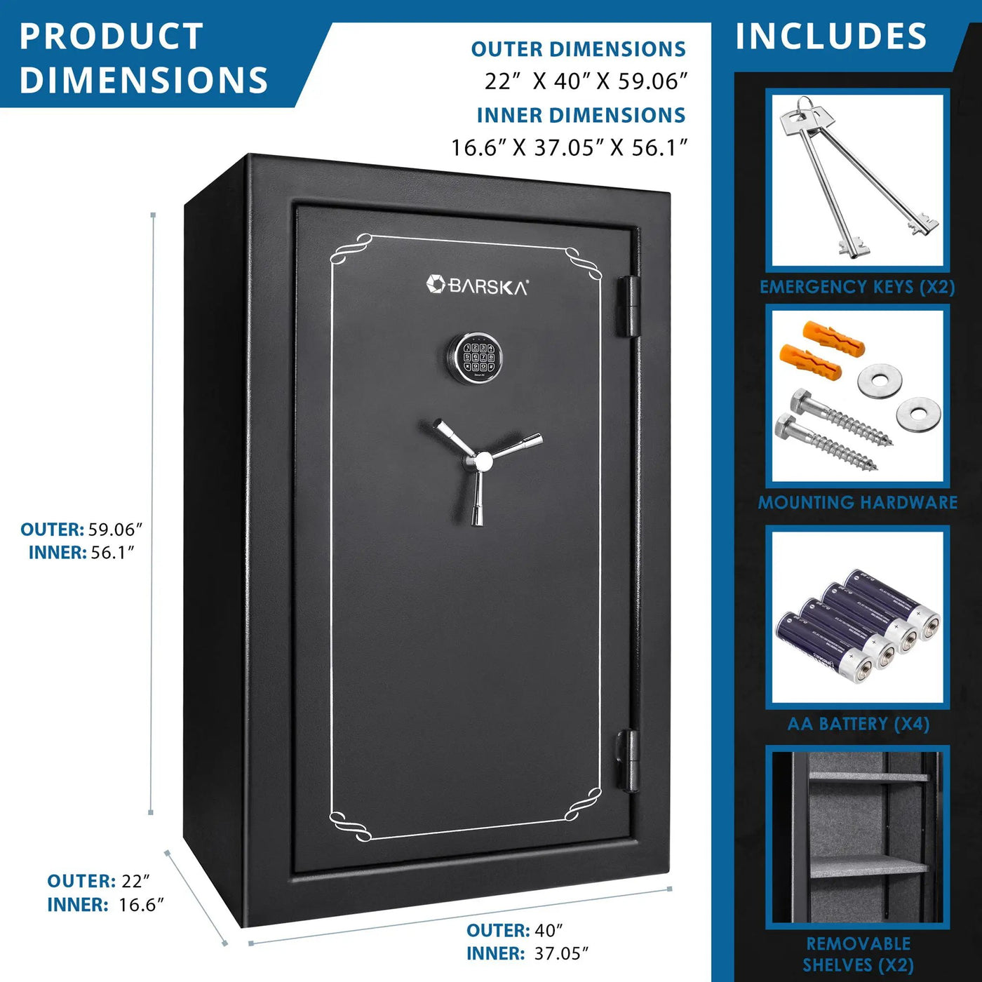 Tall Fireproof Protection Safe Vault by HouseOfZazla