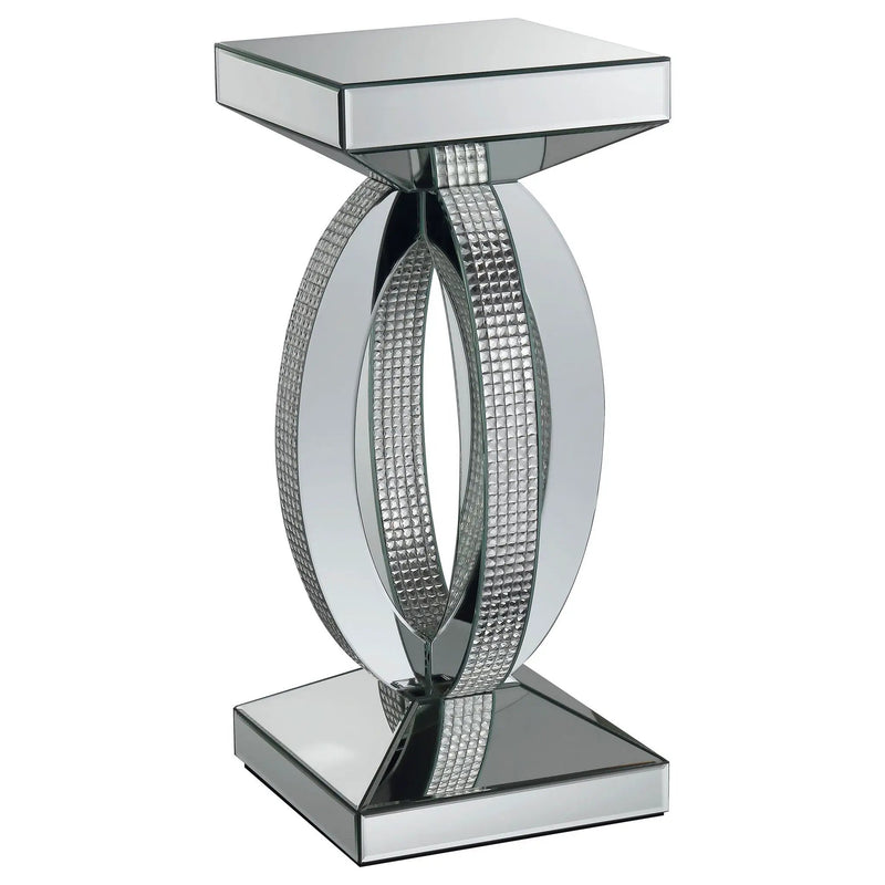 Empire - Square Side End Table - Silver by HouseOfZazla