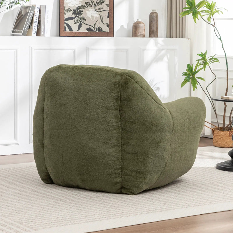 Comfy Faux Fur Bean Bag Chair by HouseOfZazla