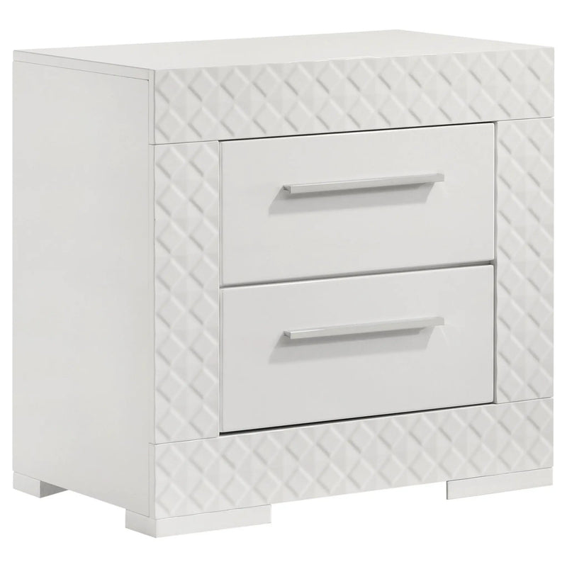 Pierce - 2 Drawer Nightstand, Bedside Table by HouseOfZazla
