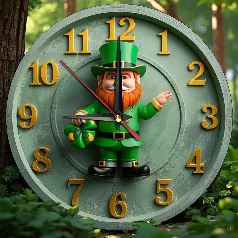 Wall Clock - Silent Wooden Round by House Of Avana