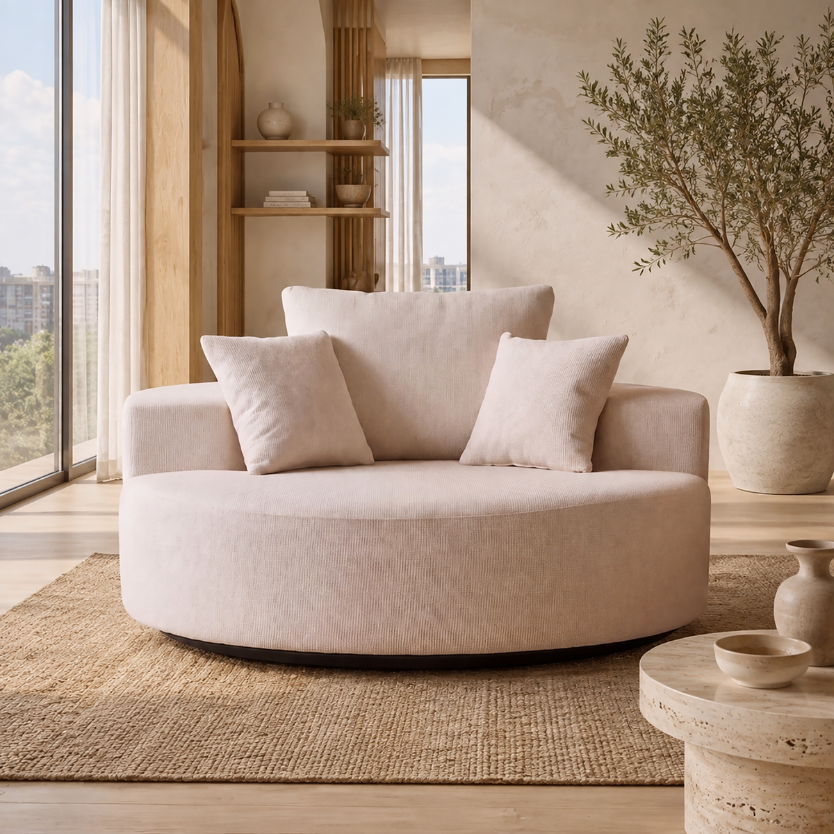 55-Inch Extra-Large Cloud-Shaped Sofa Chair by HouseOfZazla
