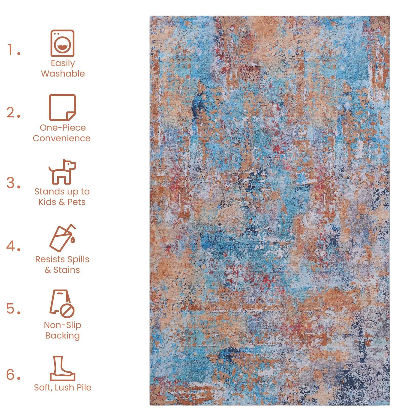 Maval - Machine Washable Area Rug by Unique Piece Furniture