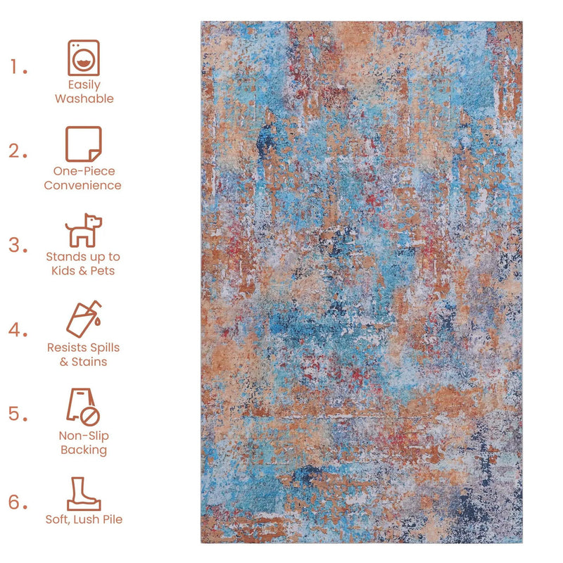 Maval - Machine Washable Area Rug by Unique Piece Furniture