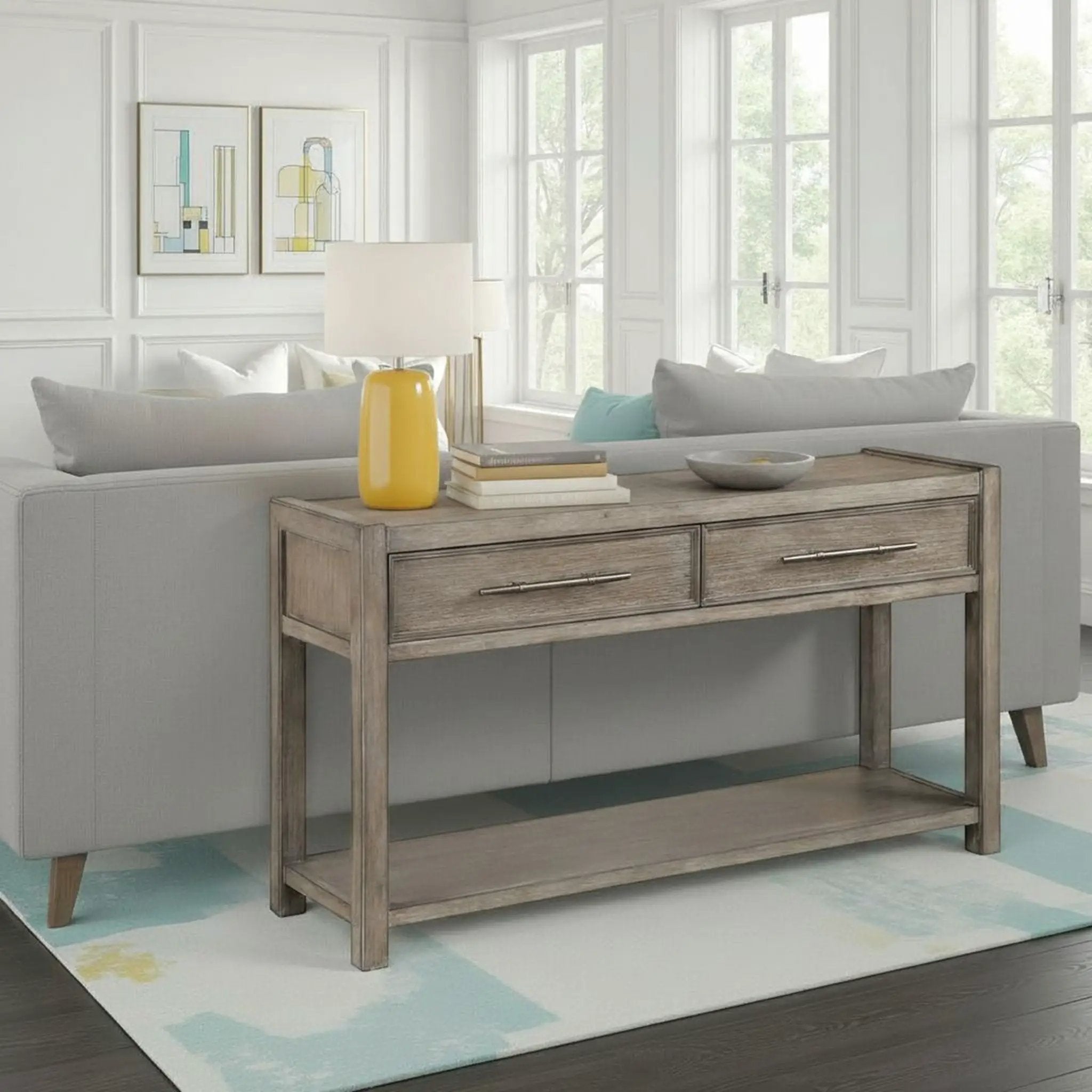 Cypress Lane - Sofa Table - White Oak by Unique Piece Furniture