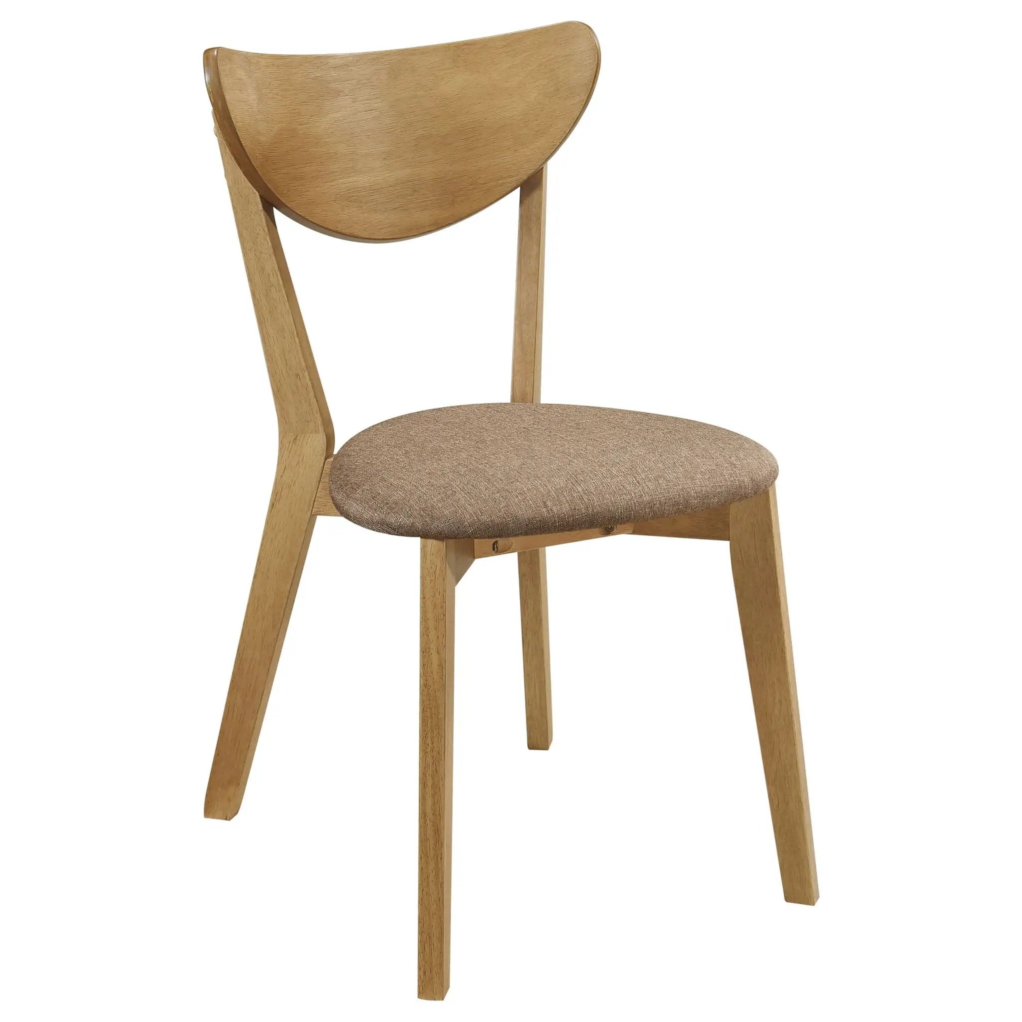 Elowen Wood Dining Side Chair Light Walnut (Set of 2) by Unique Piece Furniture