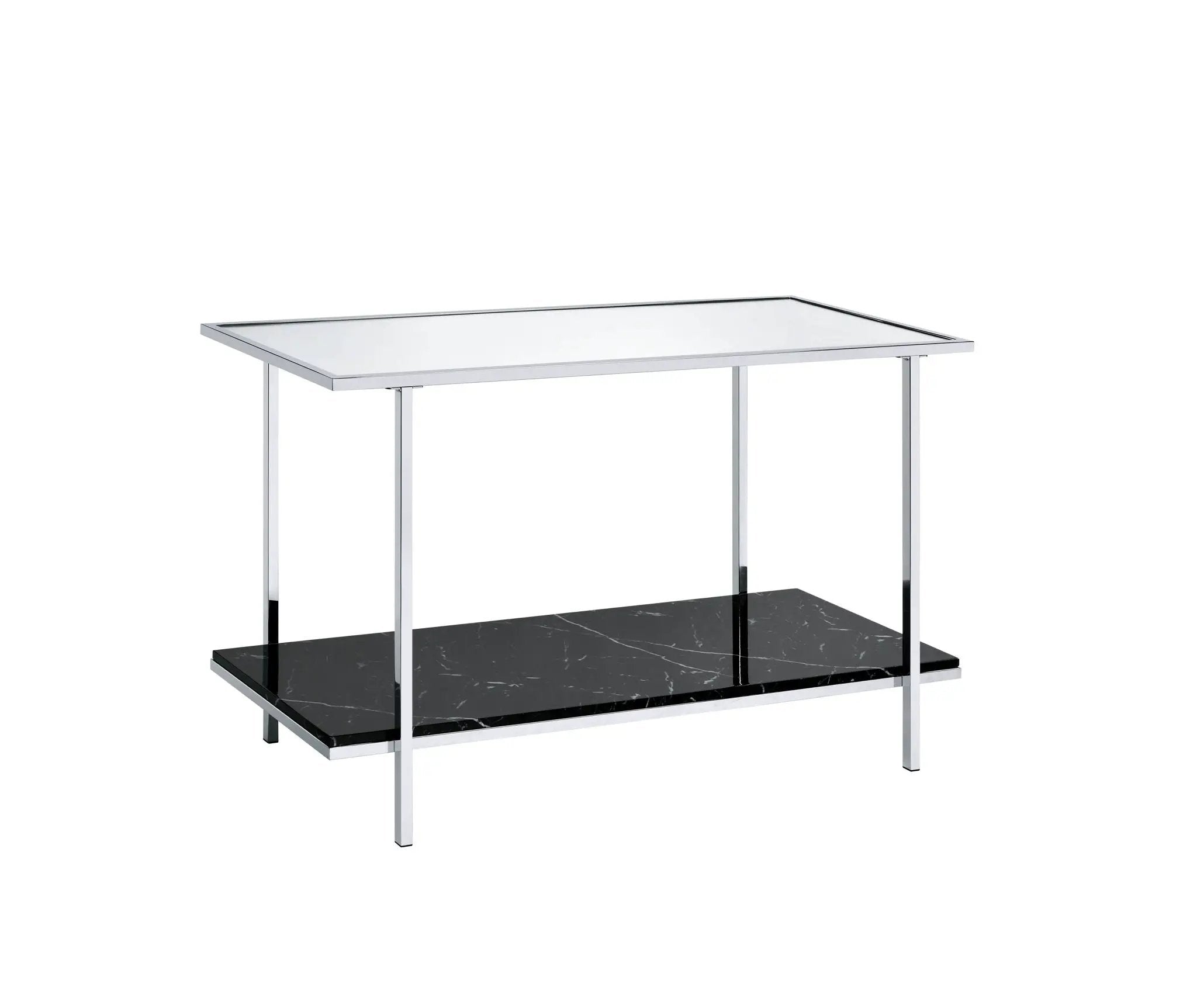 Angwin - Mirrored Faux Marble Console Table - Multi by Unique Piece Furniture