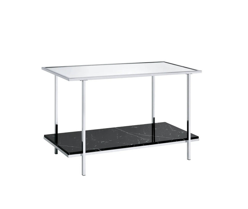 Angwin - Mirrored Faux Marble Console Table - Multi by Unique Piece Furniture