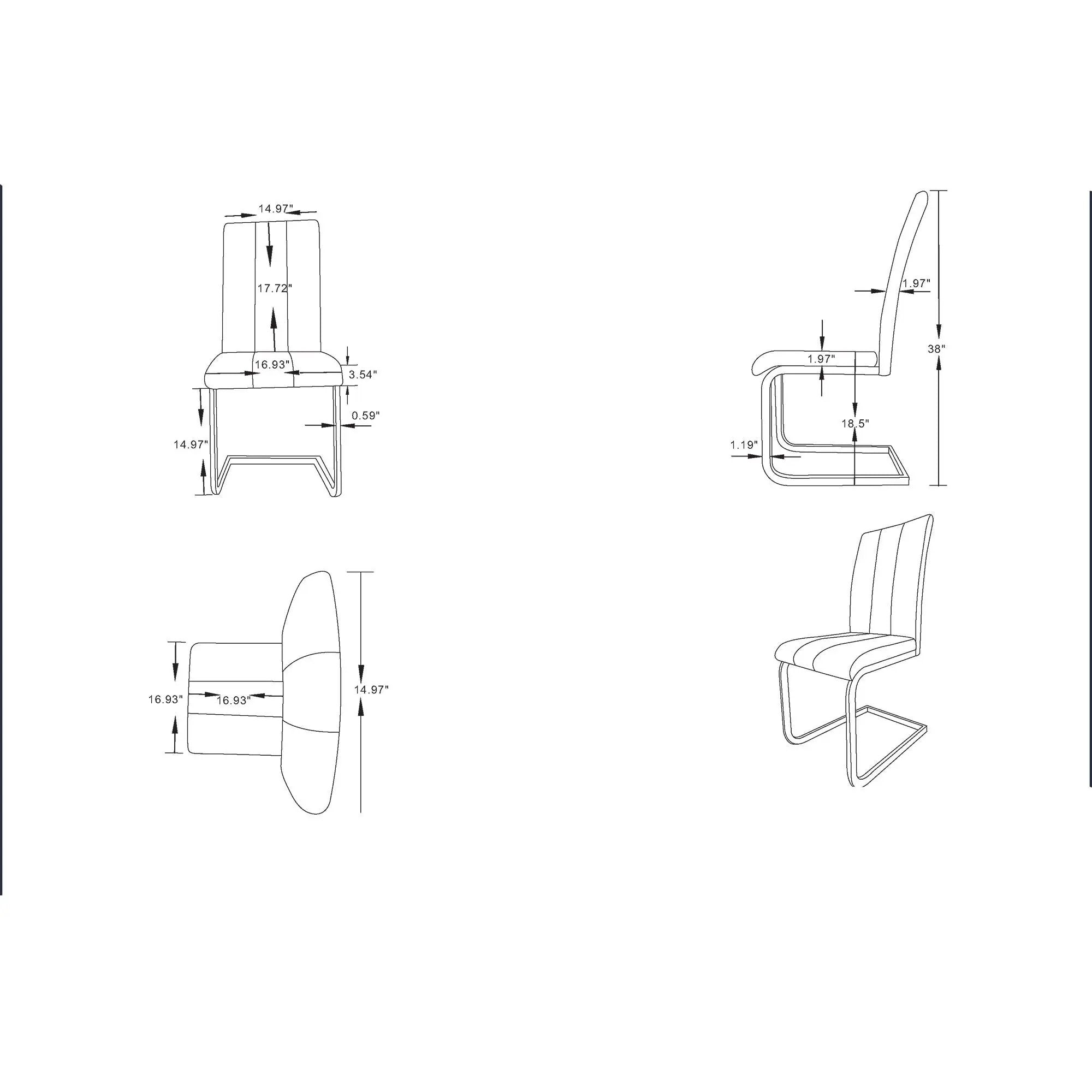 Altis - Dining Chair (Set of 4) by Unique Piece Furniture