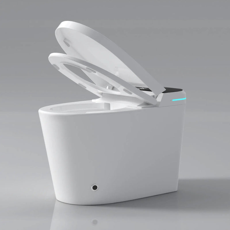 Modern Smart Toilet with Bidet Seat Built-in by HouseOfZazla