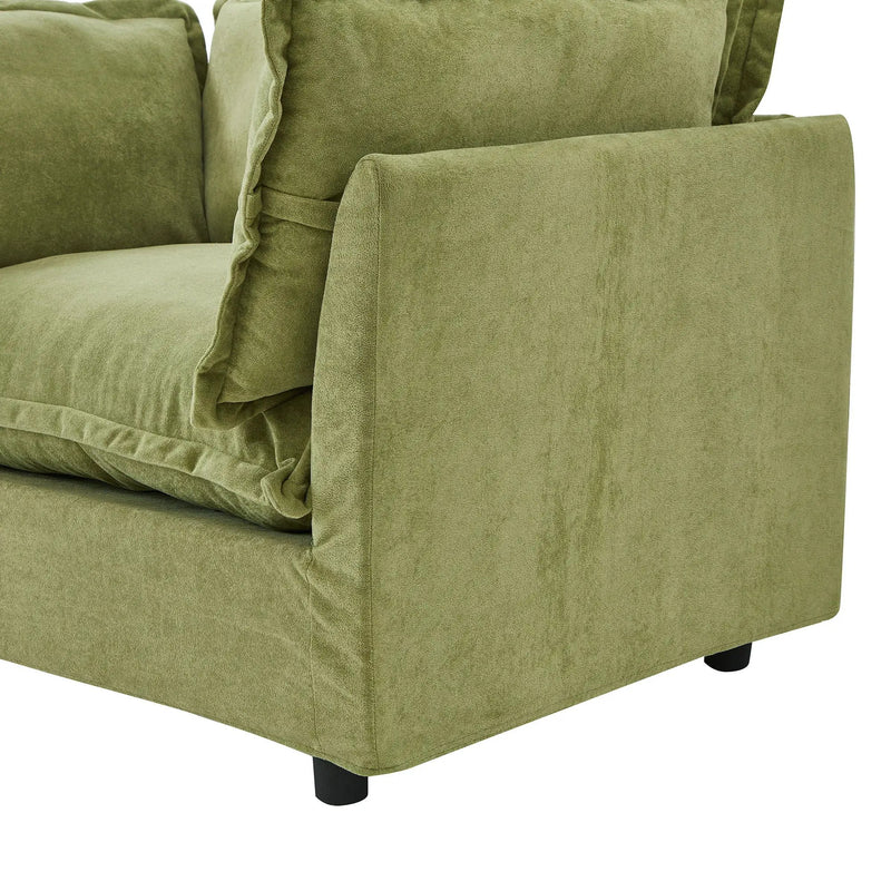 Modern Armchair Sofa With Movable Ottoman by HouseOfZazla