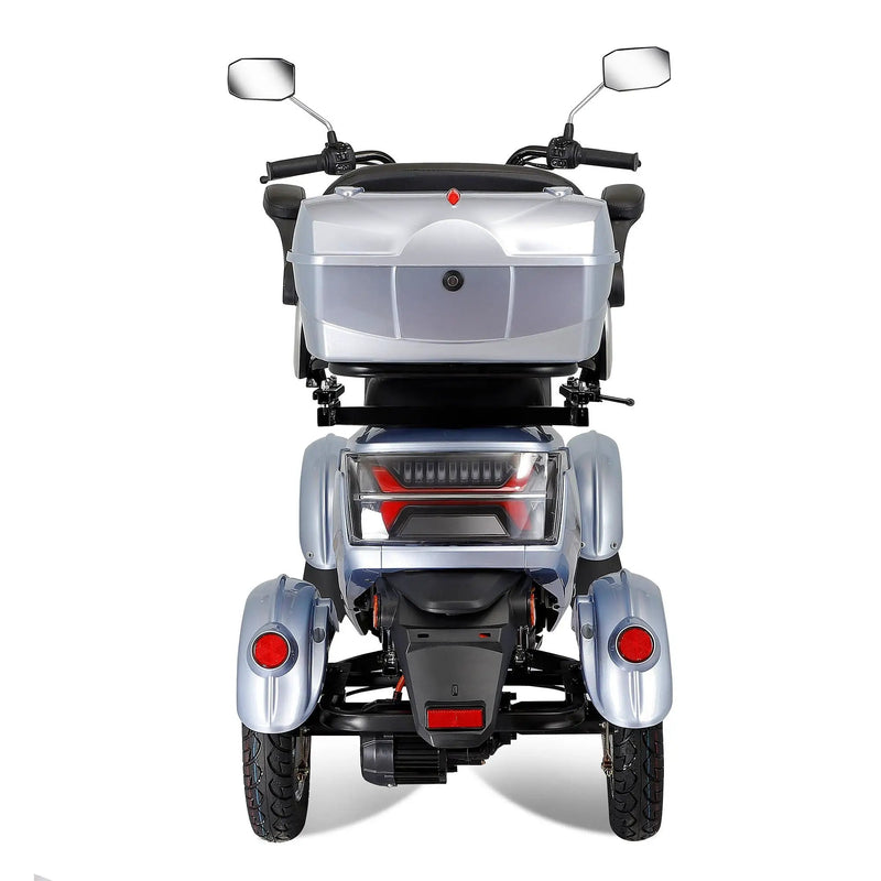 Electric Mobility Scooter With Big Size, High Power - Silver by HouseOfZazla