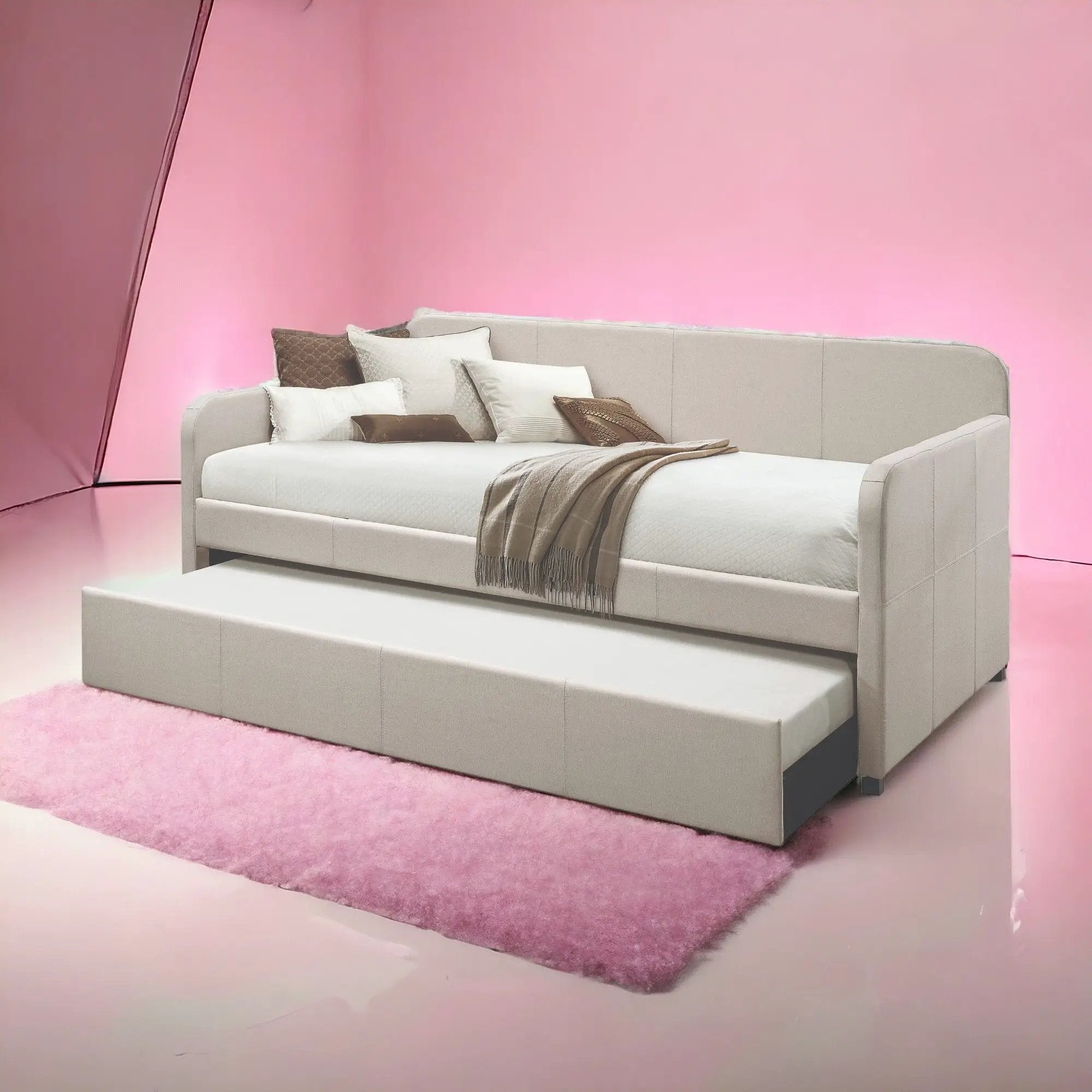 Jagger - Twin Daybed With Trundle - Fog by HouseOfZazla