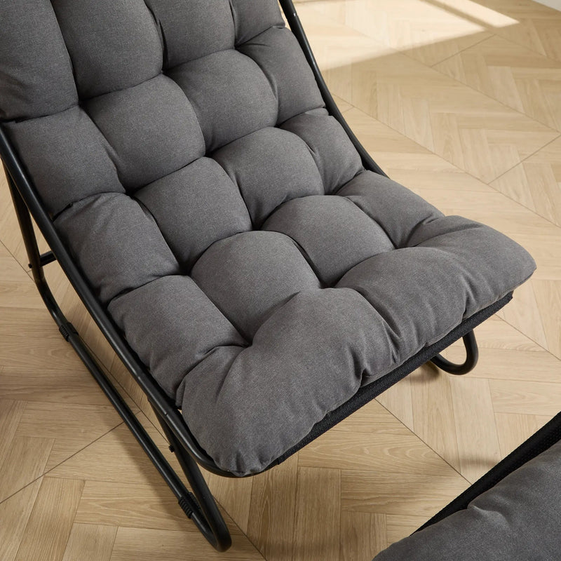 Patio Outdoor Lounge Chair with Ottoman by HouseOfZazla