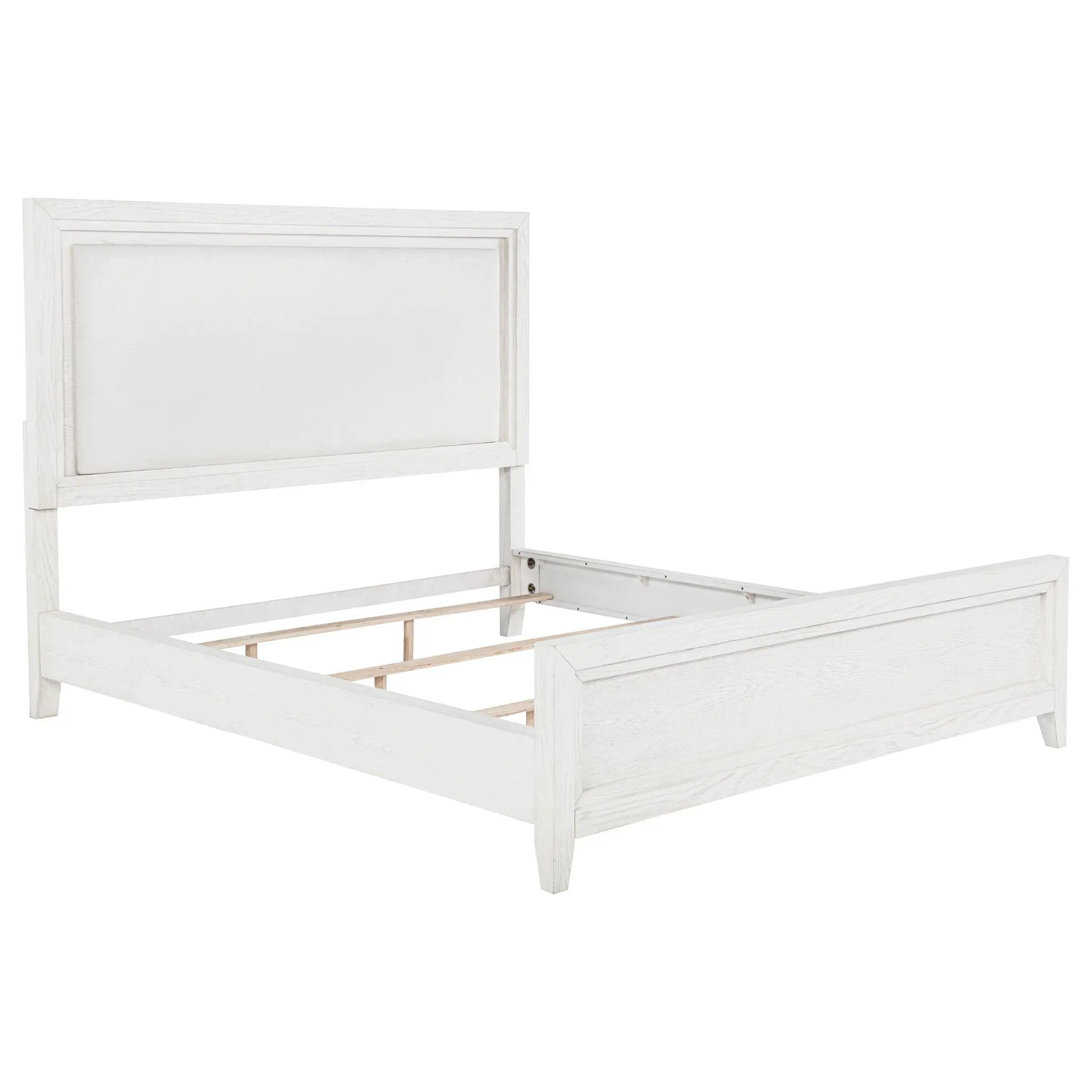 Marielle 5-piece Cal King Bedroom Set Distressed White by Unique Piece Furniture