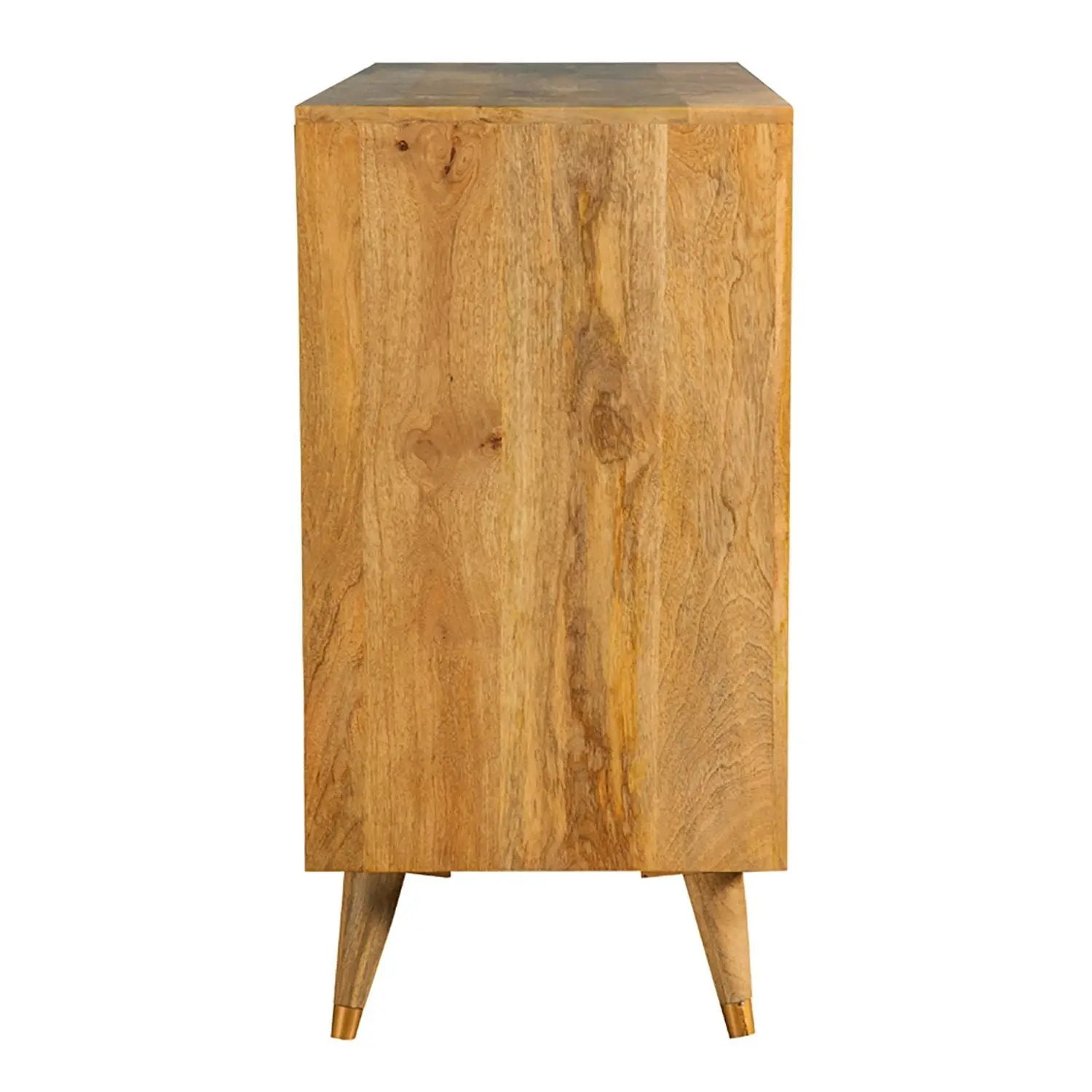 Austin - 3 Door Accent Cabinet With Tapered Legs - Natural by HouseOfZazla